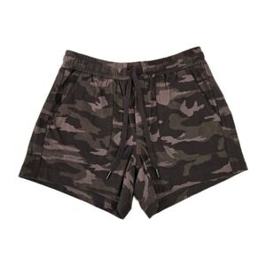 Athleta Camo Farallon‎ Shorts Women's Size 2 Green Brown Camouflage Athleisure
